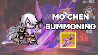 Pixel Heroes | mo chen summoning + how enlightened heroes' soul skill and weapons work