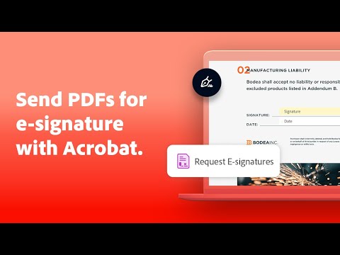 How to request e-signature with Adobe Acrobat for business