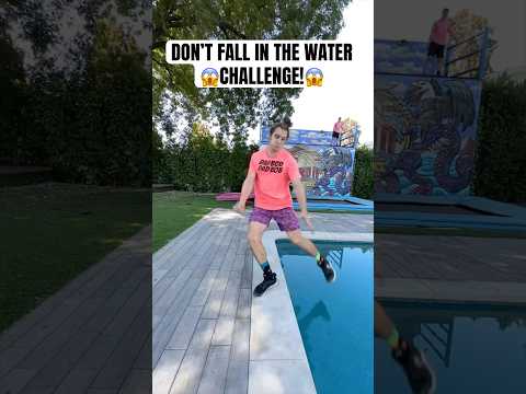 DON’T FALL IN THE WATER CHALLENGE! 😱