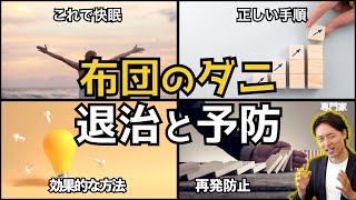 【布団のダニ対策】退治から二度と発生させない方法まで