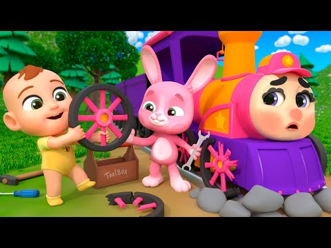 Choo Choo Train with Friendly Animals | Lalafun Nursery Rhymes & Original Kids Songs