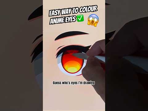 Easy Way to COLOUR Anime Eyes with Procreate #shorts #howtodraw #digitalart