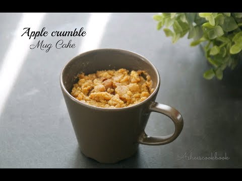 Apple crumble mug cake