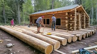 Family of 7 Builds Amazing LOG HOUSE in Alaska in 2 Years | Start to Finish by @MontanaHaven