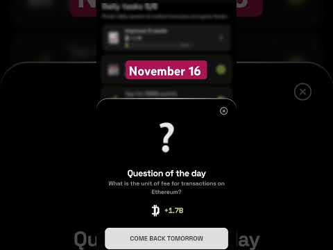 Dropee question of the day code 16  November | Dropped question of the day code | Dropee Code