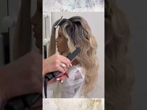 Hollywood waves using flat iron only! Hairstyle tutorial