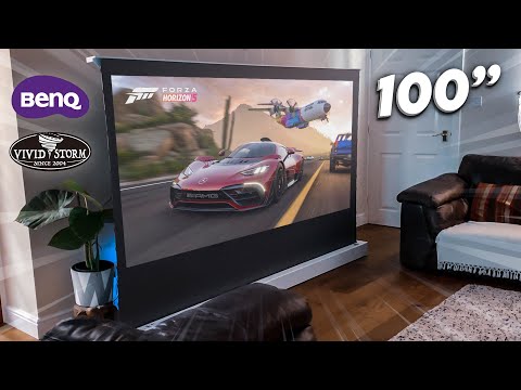 Home Cinema Setup - BenQ TK700 4K Projector x Vivid Storm 100" Electric Screen