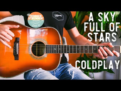 A Sky Full Of Stars Coldplay Guitar Tutorial // A Sky Full Of Stars Guitar Lesson #1033