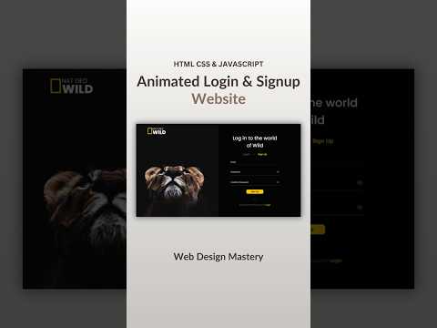 Animated Login & Registration Form Using HTML CSS & JavaScript  #webdesign #webdevelop #programming
