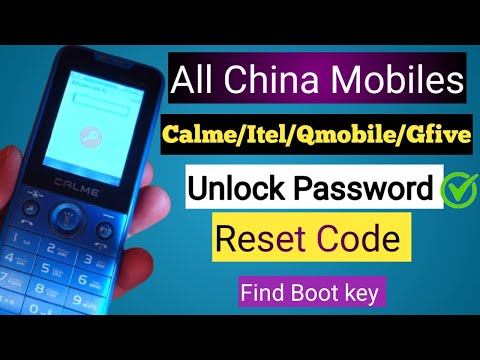 Unlock password All China Mobiles (Calme, Itel, Q Mobile, G Five) | Reset Password & PIN Code"