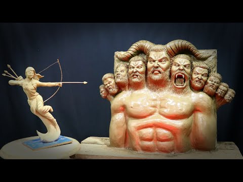 Making 10 Headed Ravan with clay | Sri Ram and ravan murti ram navami special | clay art