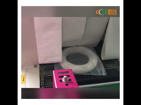 Side sealer 側封機邊封機 Shrink wrap of wire coil 電線卷的收縮包裝 自動化包裝 Automated packaging