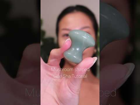 Mushroom shaped Gua Sha tutorial. Full follow along on my channel 🩵 #guasha