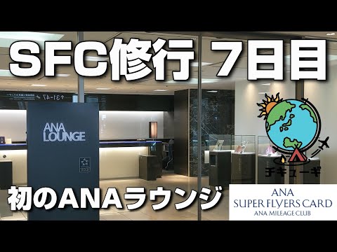 【SFC修行】全8日間でプラチナ会員へ！7日目『はじめてのANAラウンジ』