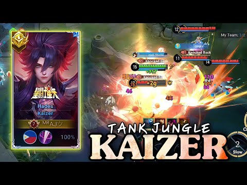 ABUSING TANK META JUNGLE IN NEW SEASON USING KAIZER SAINT SEIYA HADES SKIN 🔥 - HONOR OF KINGS