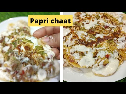 Crispy Papri chaat with chutney recipe- Kolkata Street style papri chaat-Dahi papri chaat #ramadan25