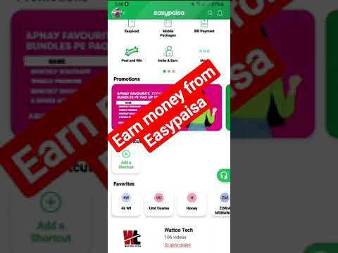 earn money from Easypaisa | earn money online | wattoo tech