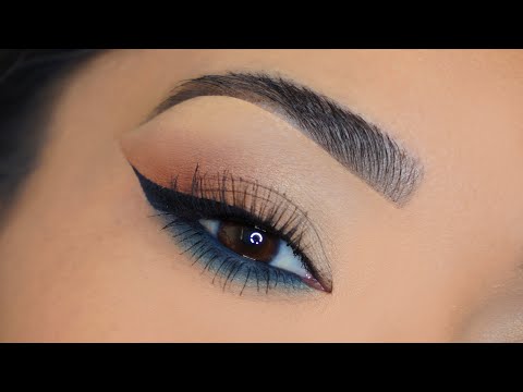 Maquillaje Azul Con Delineador | Sin Pestañas Postizas