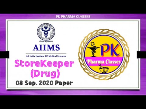 AIIMS Storekeeper Exam Paper || Aiims Previous Year Exam Paper || #aiimsexampaper #aiimspharmacist