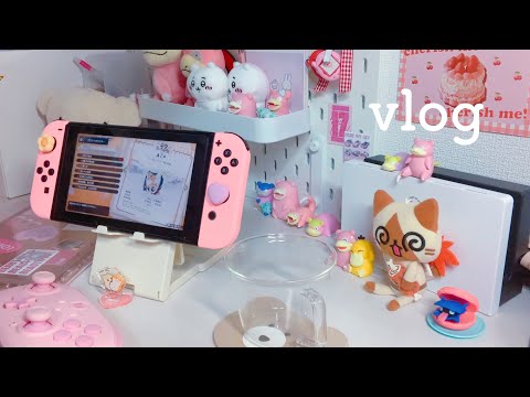 仕事から帰ったら好きなだけ食べてゲームする🍜🎮💕ネイルをかえる🌷実家に帰省した日🏠🌳