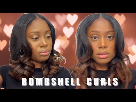 How To Get GORGEOUS Bombshell Curls on your Natural Hair w/ Barrel Curling Iron | Detailed & EASY