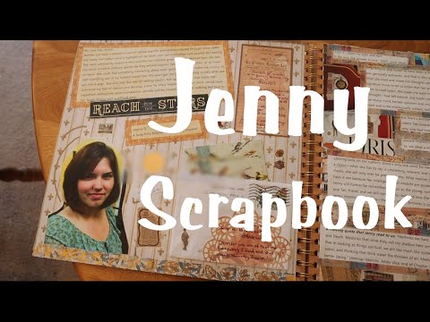 jenny scrapbook completed + pam's thank you