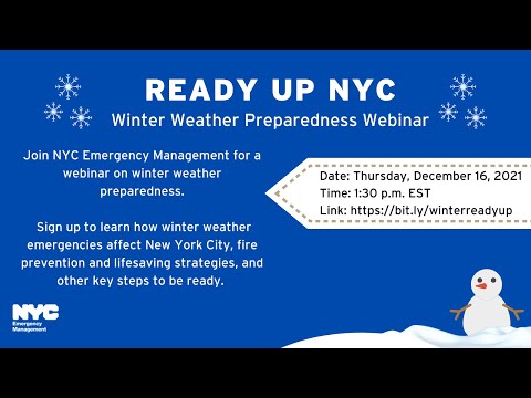 Ready Up NYC: Winter Preparedness | December 2021