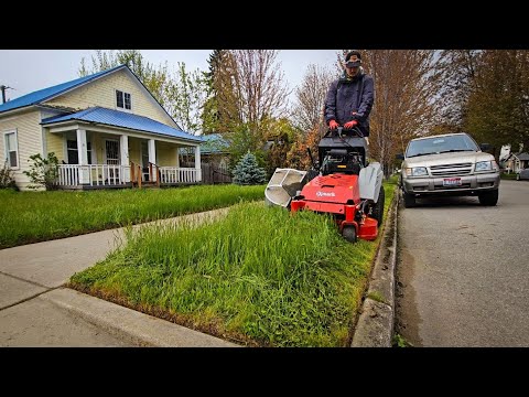 He Was EMBARRASSED By His TALL Yard So I MOWED & EDGED It To Perfection