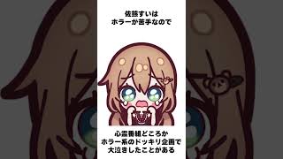 佐熊すいに関する雑学 | ホラーは駄目！編 #shorts #vtuber #雑学