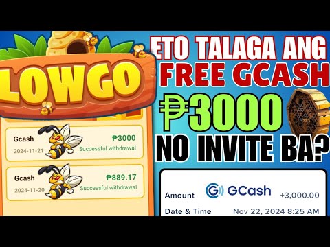 WOW!!NARECEIVED KO NA FREE 3000PESOS=NO INVITE BA TALAGA?||LOWGO APP WITHDRAWAL#earningapp