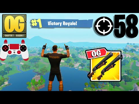 58 Elimination Solo Vs Squads Gameplay Wins (Fortnite OG Chapter 1 Season 1 PS4 Controller)