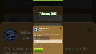 Zoo Riddle of the day 7 January  2025 Airdrop answer Riddle of the day zoo #zoo #airdrop