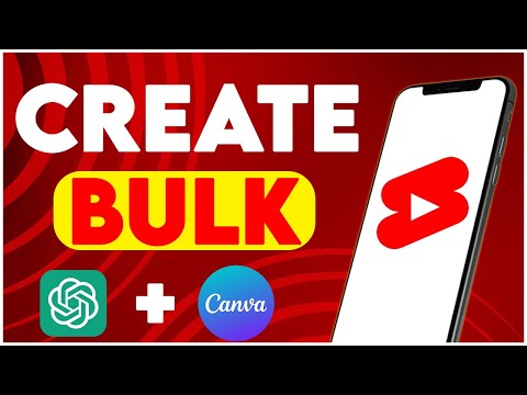 Create YouTube Shorts In Bulk 10x Faster with ChatGPT & Canva To Make Money Online