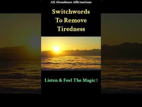 Switchwords To Remove Tiredness ! Magic Has No Logic ! #shorts  #shortvideo #viral #tension ***