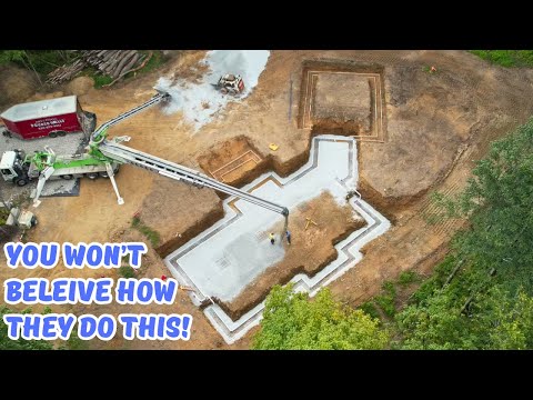 Building A DREAM HOME, Pouring Footings and Basement Walls.