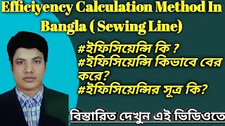 Efficiency Calculation Method In Bangla, How to Efficiency Calculation #efficiency #Garments #method