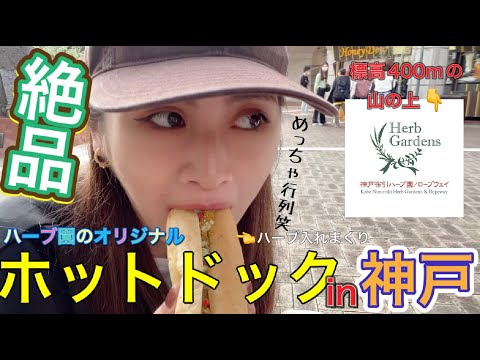 【マウンテンリゾート】標高400m🚡の神戸布引ハーブ園で食べるホットドッグうんまい‼️🌭🌿【神戸観光おすすめコース】