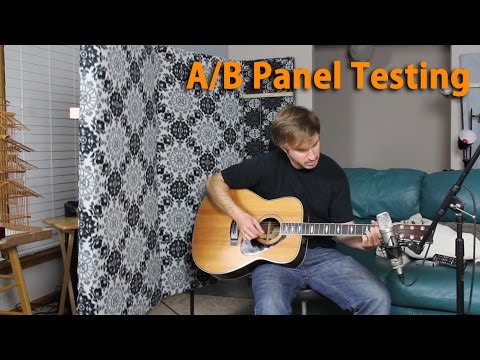 DIY Acoustic Panel A/B Testing - Recording Acoustic Guitar