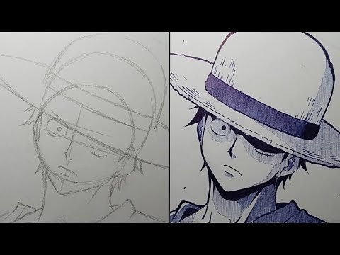 How To Draw Monkey D Luffy Step By Step - [One Piece]