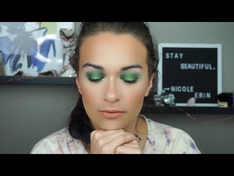 Green eye look | Colour Pop review & haul | nicole erin