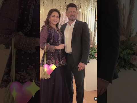 Dhak Dhak girl Madhuri dixit looking gorgeous with husband #drshreeramnene #bollywood#madhuridixit