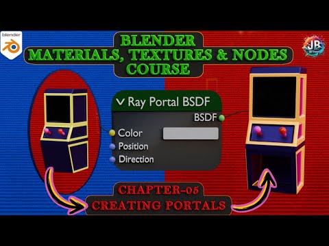 Blender Materials, Textures & Nodes Course: Chapter-5: Creating Portals🪄 #blender #b3d #3d