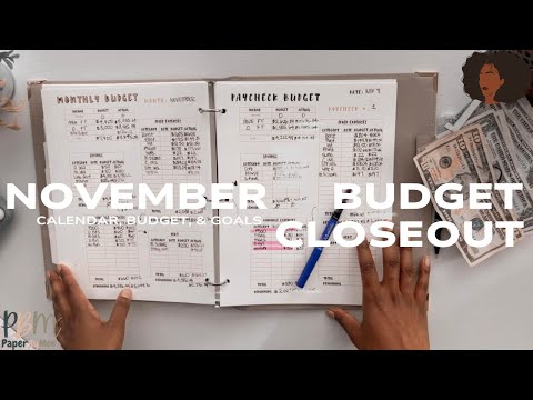 November 2024 Monthly Budget & Goals Closeout | HIS & HER | Zero Based Budget |Millennial |Severance