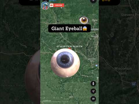 I Found Giant Eyeball On Google Earth😱 #shorts
