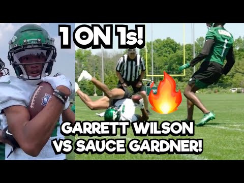 Garrett Wilson Vs Sauce Gardner & DJ Reed @ Jets Minicamp 🔥👀 Aaron Rodgers Jets Camp highlights