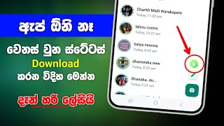 How to save whatsapp status without app 100% correctly | Whatsapp status download sinhala