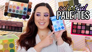 BEST COLORFUL EYESHADOW PALETTES! AFFORDABLE & HIGH END