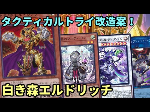 【#遊戯王】TACTICAL-TRY DECK改造！魔法罠コストを上手く使い長くリソースを残し続ける『白き森エルドリッチ』紹介します！