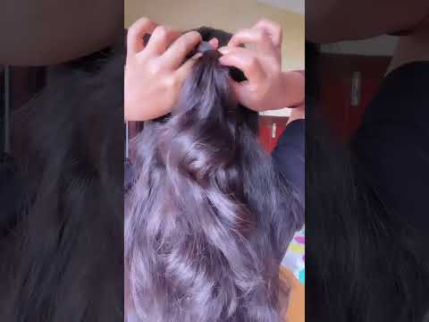 Beautiful half up hairstyle for party/ birthday || easy open hairstyle for long & short hair #shorts