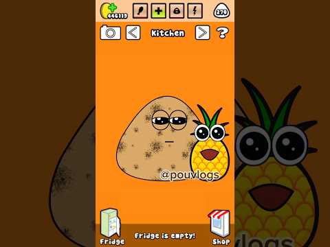 POU E O SEU AMIGO ABACAXI 🍍 #pouvlogs #pou